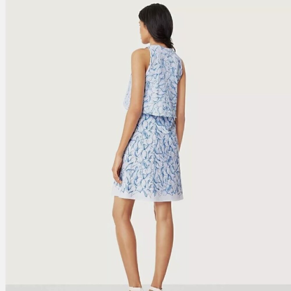 Tory Burch Kaley Ellora Blue and White 100% Pima Cotton Dress Size Small - Picture 2 of 9
